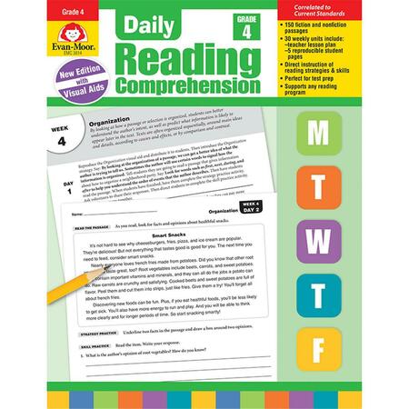 EVAN-MOOR Daily Reading Comprehension, Grade 4 EMC3614